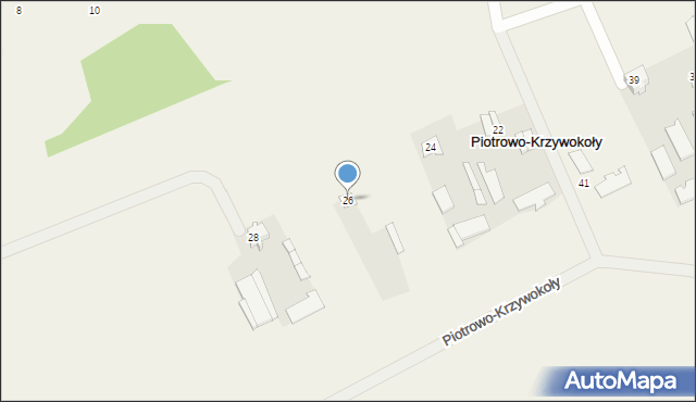 Piotrowo-Krzywokoły, Piotrowo-Krzywokoły, 26, mapa Piotrowo-Krzywokoły