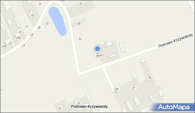 Piotrowo-Krzywokoły, Piotrowo-Krzywokoły, 33, mapa Piotrowo-Krzywokoły