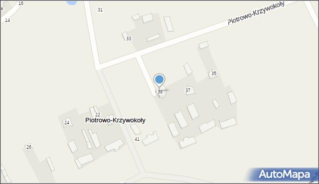 Piotrowo-Krzywokoły, Piotrowo-Krzywokoły, 39, mapa Piotrowo-Krzywokoły