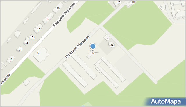Piotrowo Pierwsze, Piotrowo Pierwsze, 3c, mapa Piotrowo Pierwsze