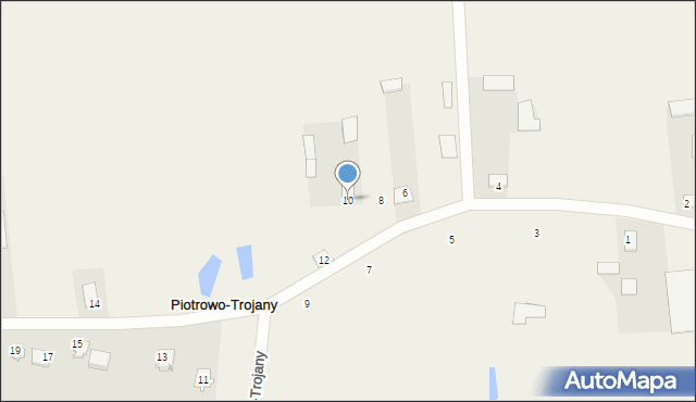 Piotrowo-Trojany, Piotrowo-Trojany, 10, mapa Piotrowo-Trojany