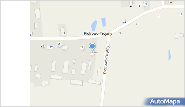 Piotrowo-Trojany, Piotrowo-Trojany, 11, mapa Piotrowo-Trojany