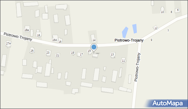 Piotrowo-Trojany, Piotrowo-Trojany, 15A, mapa Piotrowo-Trojany