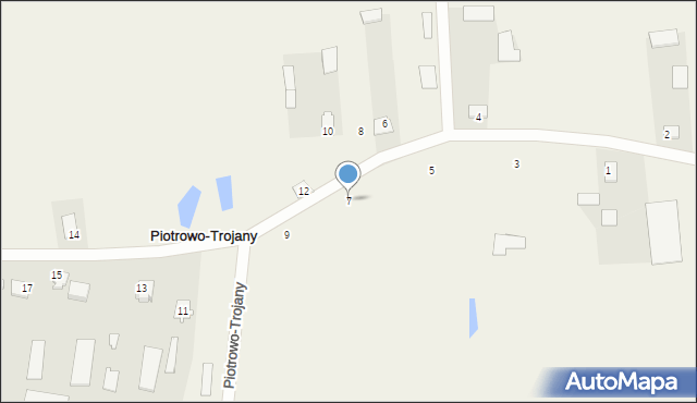 Piotrowo-Trojany, Piotrowo-Trojany, 7, mapa Piotrowo-Trojany