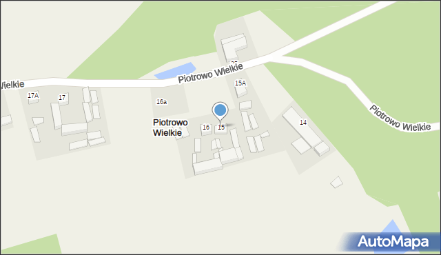 Piotrowo Wielkie, Piotrowo Wielkie, 15, mapa Piotrowo Wielkie