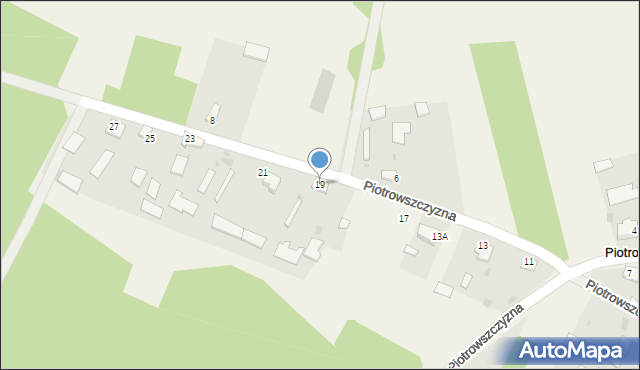 Piotrowszczyzna, Piotrowszczyzna, 19, mapa Piotrowszczyzna