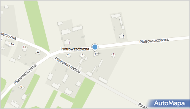 Piotrowszczyzna, Piotrowszczyzna, 3, mapa Piotrowszczyzna