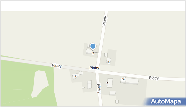 Piotry, Piotry, 5, mapa Piotry
