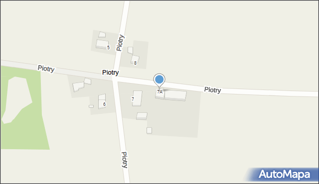 Piotry, Piotry, 7A, mapa Piotry