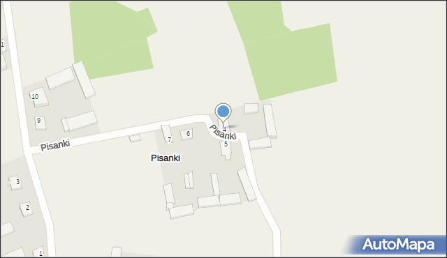 Pisanki, Pisanki, 4, mapa Pisanki