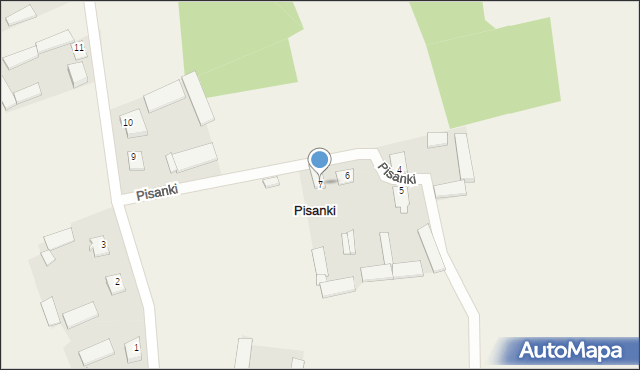 Pisanki, Pisanki, 7, mapa Pisanki