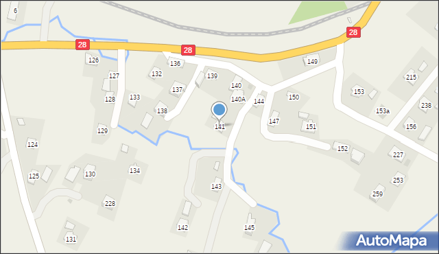 Pisarowce, Pisarowce, 141, mapa Pisarowce