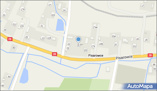 Pisarowce, Pisarowce, 21, mapa Pisarowce