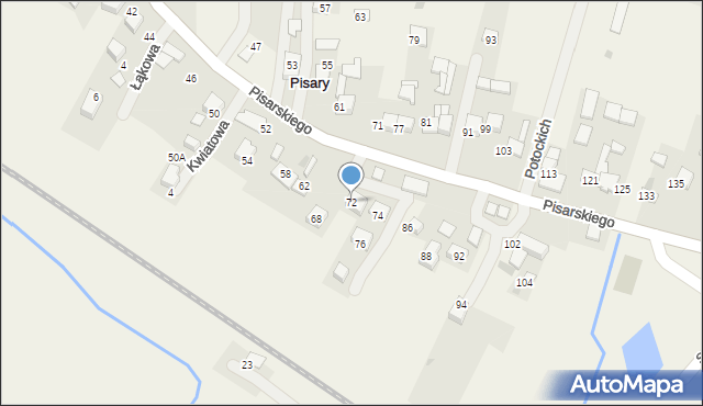 Pisary, Pisarskiego, płk., 72, mapa Pisary