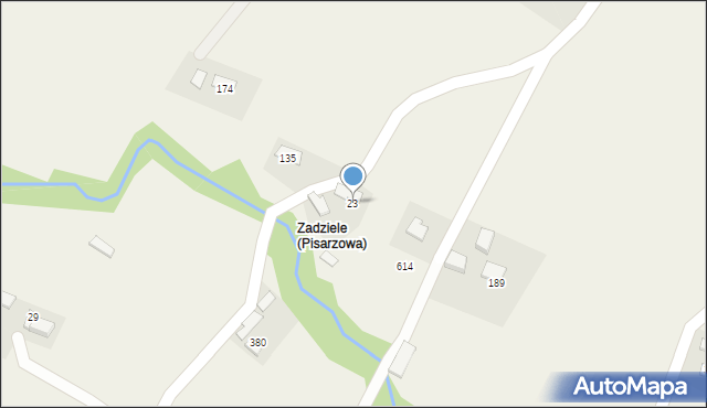 Pisarzowa, Pisarzowa, 23, mapa Pisarzowa