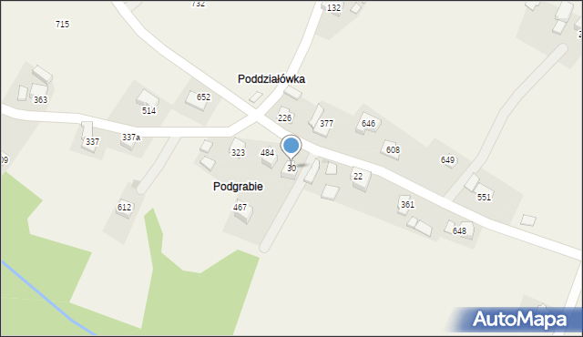 Pisarzowa, Pisarzowa, 30, mapa Pisarzowa