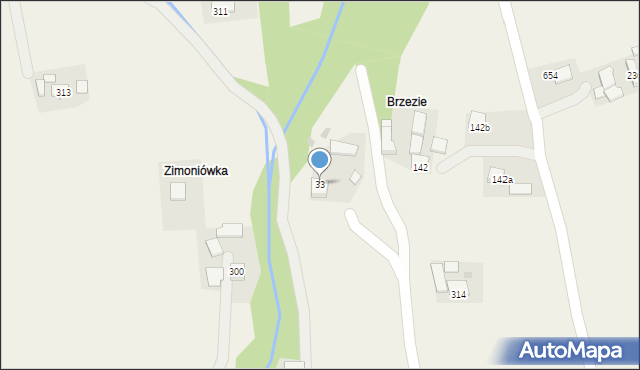 Pisarzowa, Pisarzowa, 33, mapa Pisarzowa