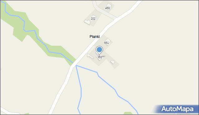 Pisarzowa, Pisarzowa, 331, mapa Pisarzowa