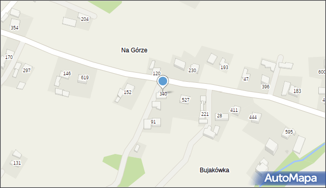 Pisarzowa, Pisarzowa, 340, mapa Pisarzowa