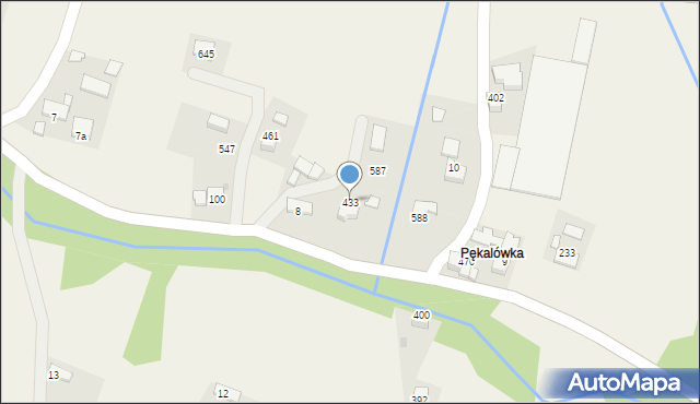 Pisarzowa, Pisarzowa, 433, mapa Pisarzowa