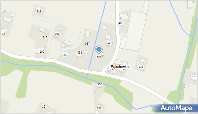 Pisarzowa, Pisarzowa, 588, mapa Pisarzowa