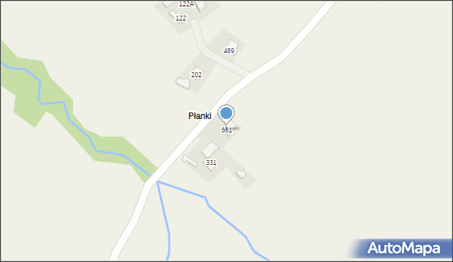 Pisarzowa, Pisarzowa, 661, mapa Pisarzowa