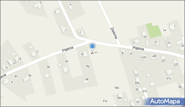 Pisarzowice, Piękna, 8k, mapa Pisarzowice