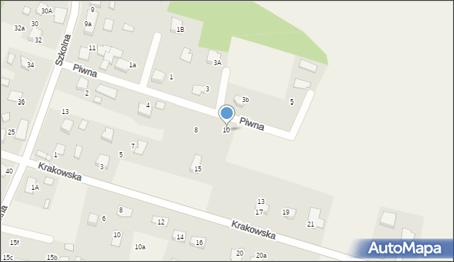 Pisarzowice, Piwna, 10, mapa Pisarzowice