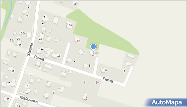 Pisarzowice, Piwna, 3A, mapa Pisarzowice