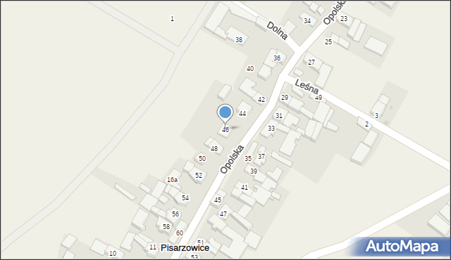Pisarzowice, Pisarzowice, 19, mapa Pisarzowice