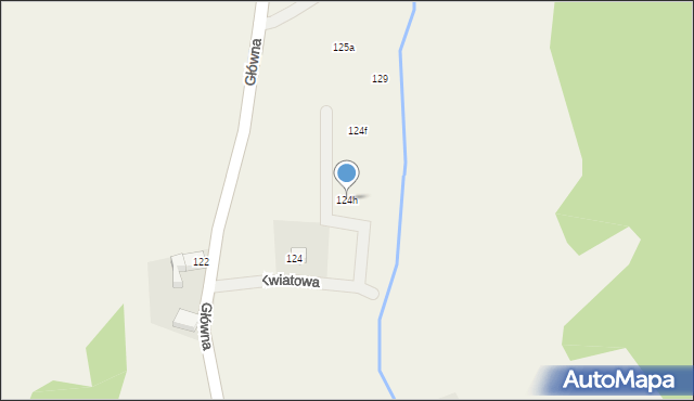 Pisarzowice, Pisarzowice, 124h, mapa Pisarzowice