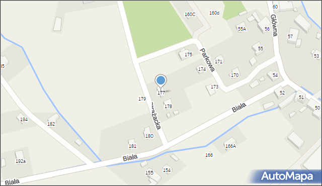 Pisarzowice, Pisarzowice, 177, mapa Pisarzowice