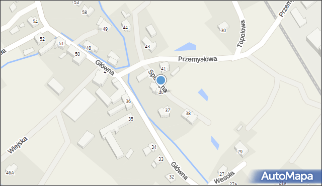 Pisarzowice, Pisarzowice, 40, mapa Pisarzowice