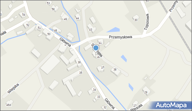 Pisarzowice, Pisarzowice, 40A, mapa Pisarzowice