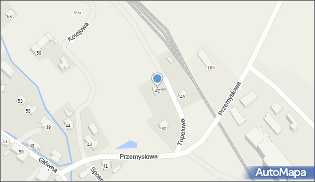 Pisarzowice, Pisarzowice, 42, mapa Pisarzowice