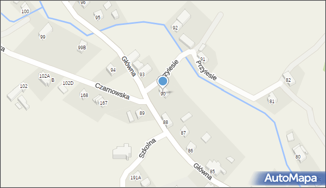 Pisarzowice, Pisarzowice, 90, mapa Pisarzowice