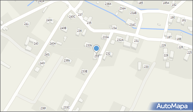 Pisarzowice, Pisarzowice, 233, mapa Pisarzowice