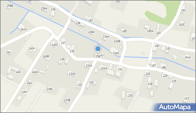 Pisarzowice, Pisarzowice, 234, mapa Pisarzowice