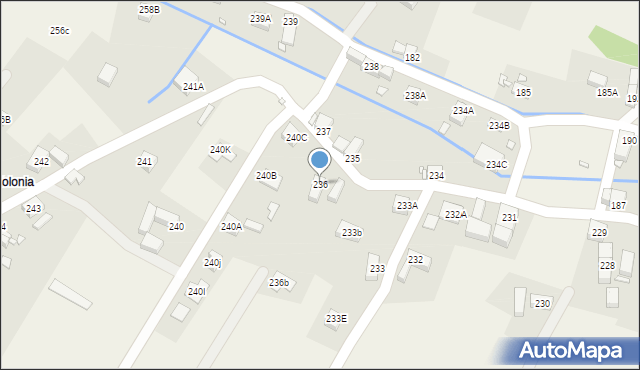 Pisarzowice, Pisarzowice, 236, mapa Pisarzowice