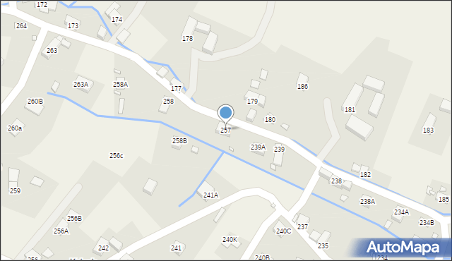 Pisarzowice, Pisarzowice, 257, mapa Pisarzowice