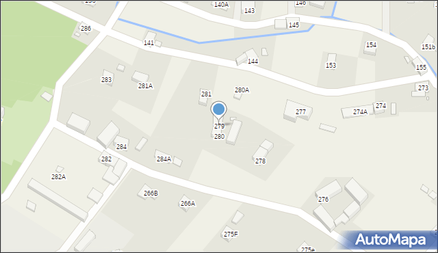 Pisarzowice, Pisarzowice, 279, mapa Pisarzowice