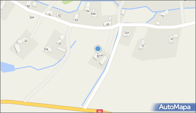 Pisarzowice, Pisarzowice, 32, mapa Pisarzowice