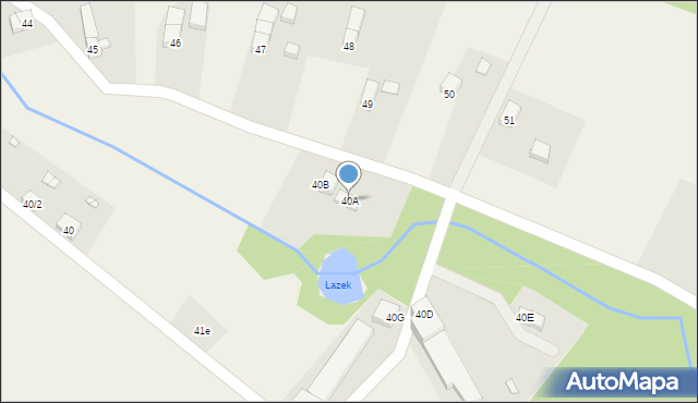 Pisarzowice, Pisarzowice, 40A, mapa Pisarzowice