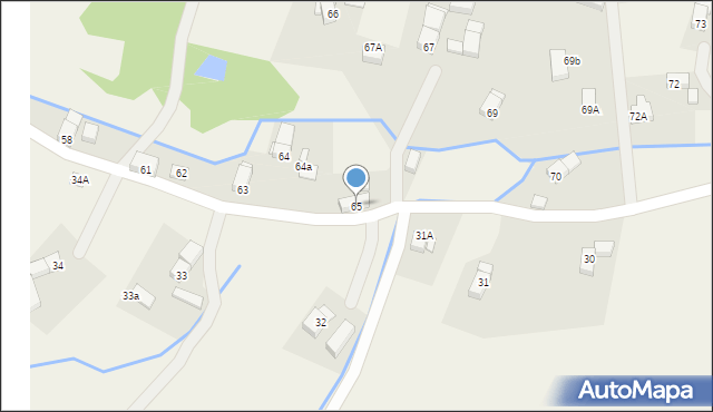 Pisarzowice, Pisarzowice, 65, mapa Pisarzowice