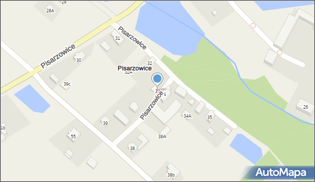 Pisarzowice, Pisarzowice, 33, mapa Pisarzowice