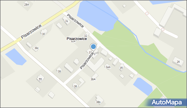 Pisarzowice, Pisarzowice, 34, mapa Pisarzowice