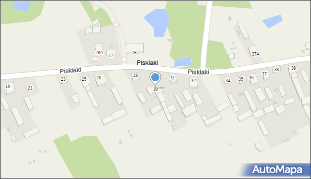 Pisklaki, Pisklaki, 30, mapa Pisklaki