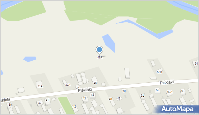 Pisklaki, Pisklaki, 49A, mapa Pisklaki