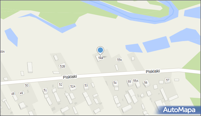 Pisklaki, Pisklaki, 54a, mapa Pisklaki