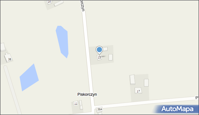 Piskorczyn, Piskorczyn, 13, mapa Piskorczyn